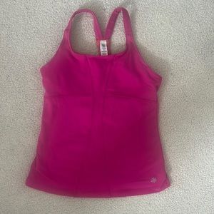 Athleta Yoga tank/bra. Size Small. Red & Pink